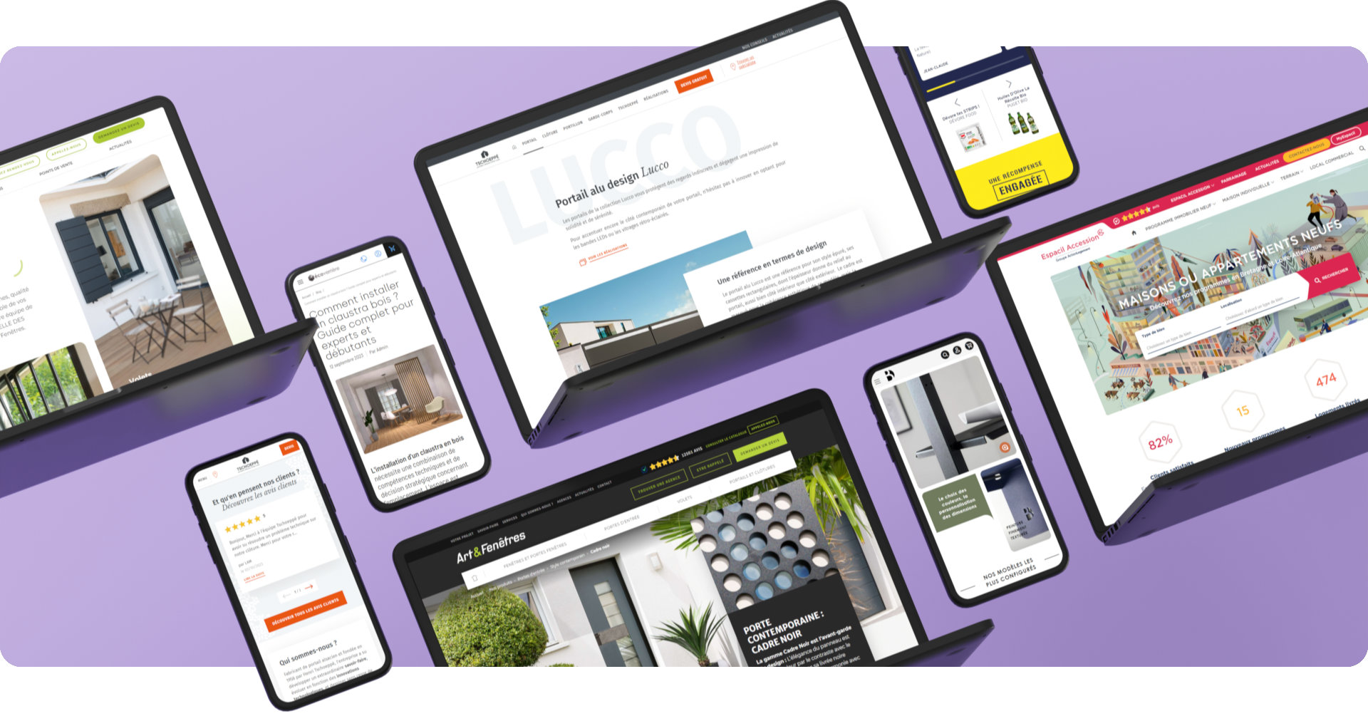 Exemple de sites réalisés par Noksi